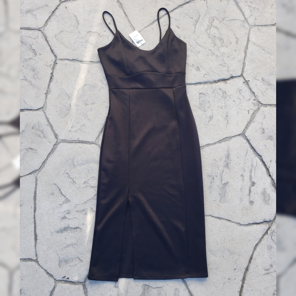 Charlotte Russe Little Black Dress Front Slit S